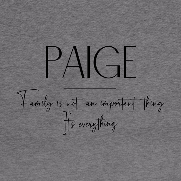 Paige Family, Paige Name, Paige Middle Name by Rashmicheal